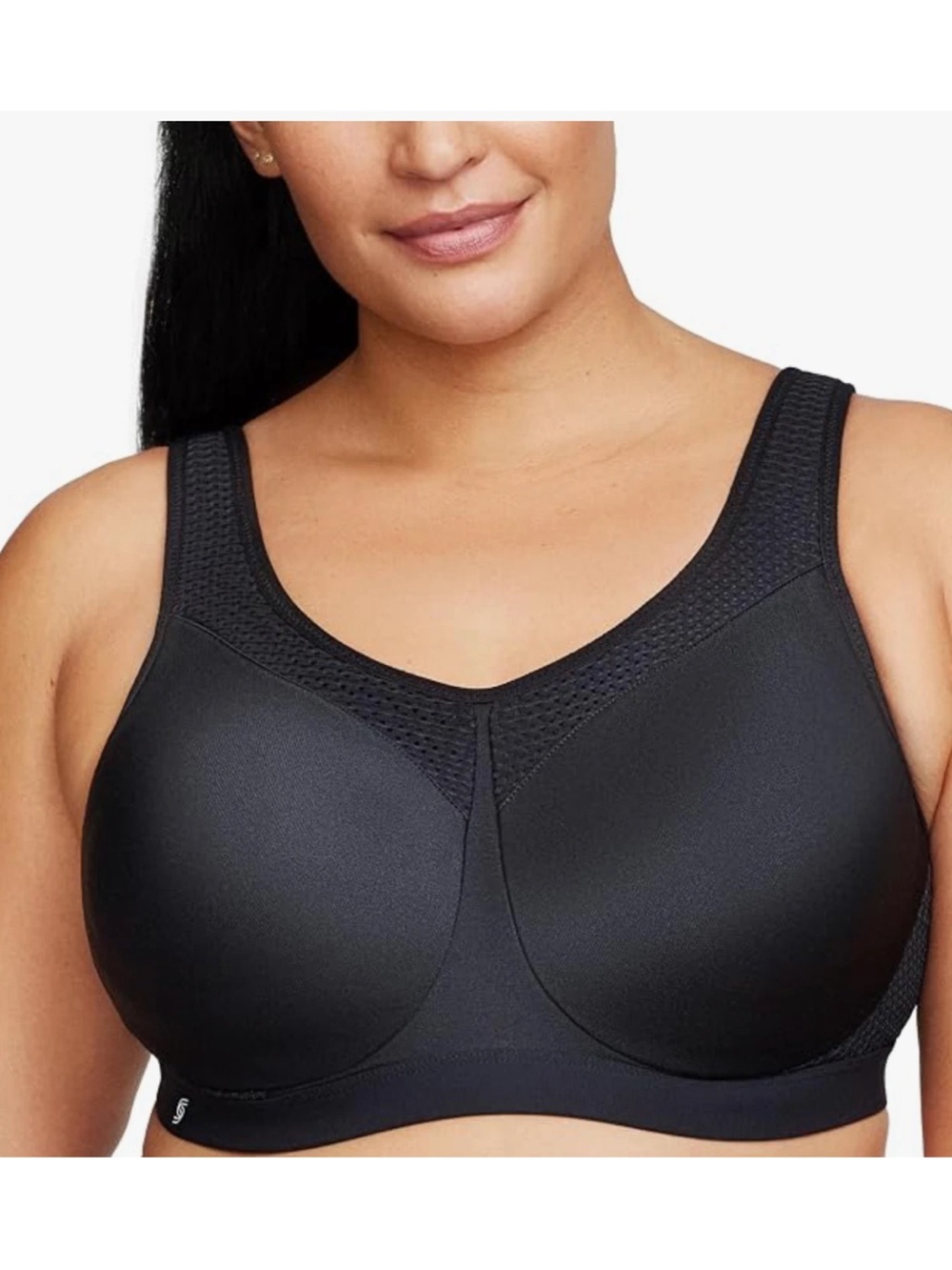Glamorise High Impact Wonderwire Sports Bra Underwire 36G Black